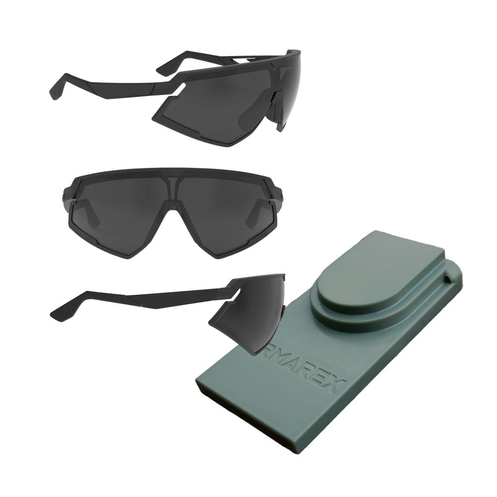 ARMAREX tactical eyewear and plastic armour plate